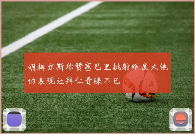 胡梅尔斯称赞塞巴里挑射难度大他的表现让拜仁青睐不已